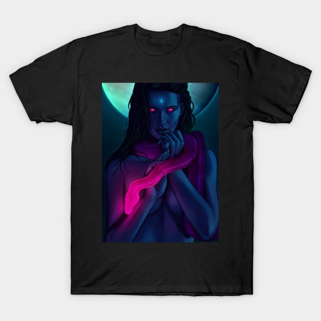 Snake Girl 2 T-Shirt by PHAZED